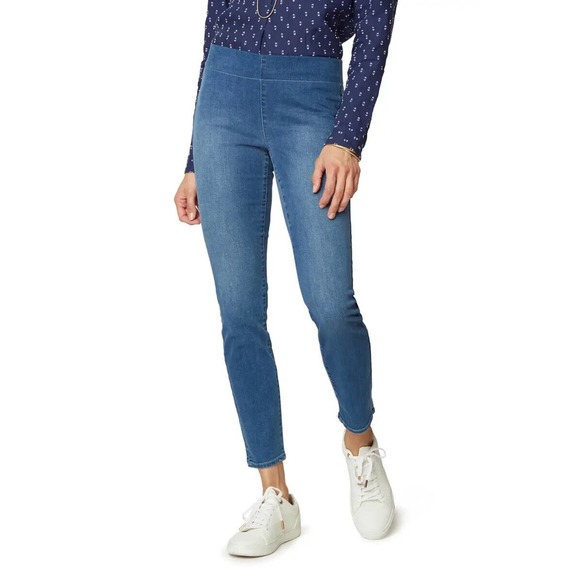 NYDJ Denim - Not Your Daughter's Jeans Pull On Skinny Ankle Jeans Blue NYDJ Women's Size 8P 8